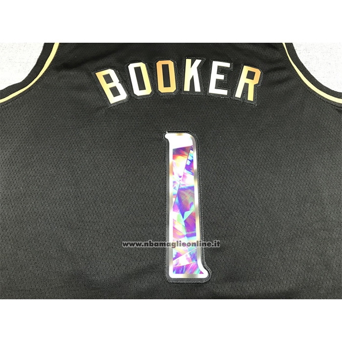 Maglia Golden Edition Phoenix Suns Devin Booker #1 2021-22 Nero